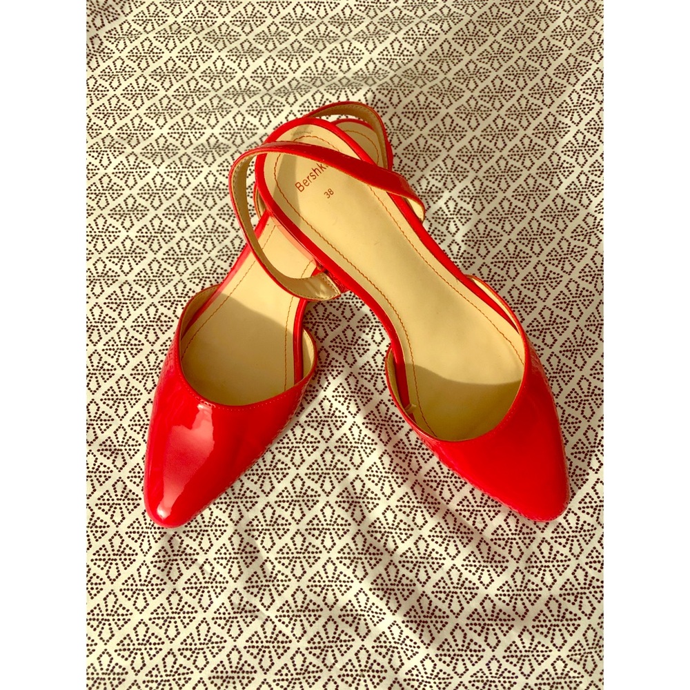 Bershka Red Flats